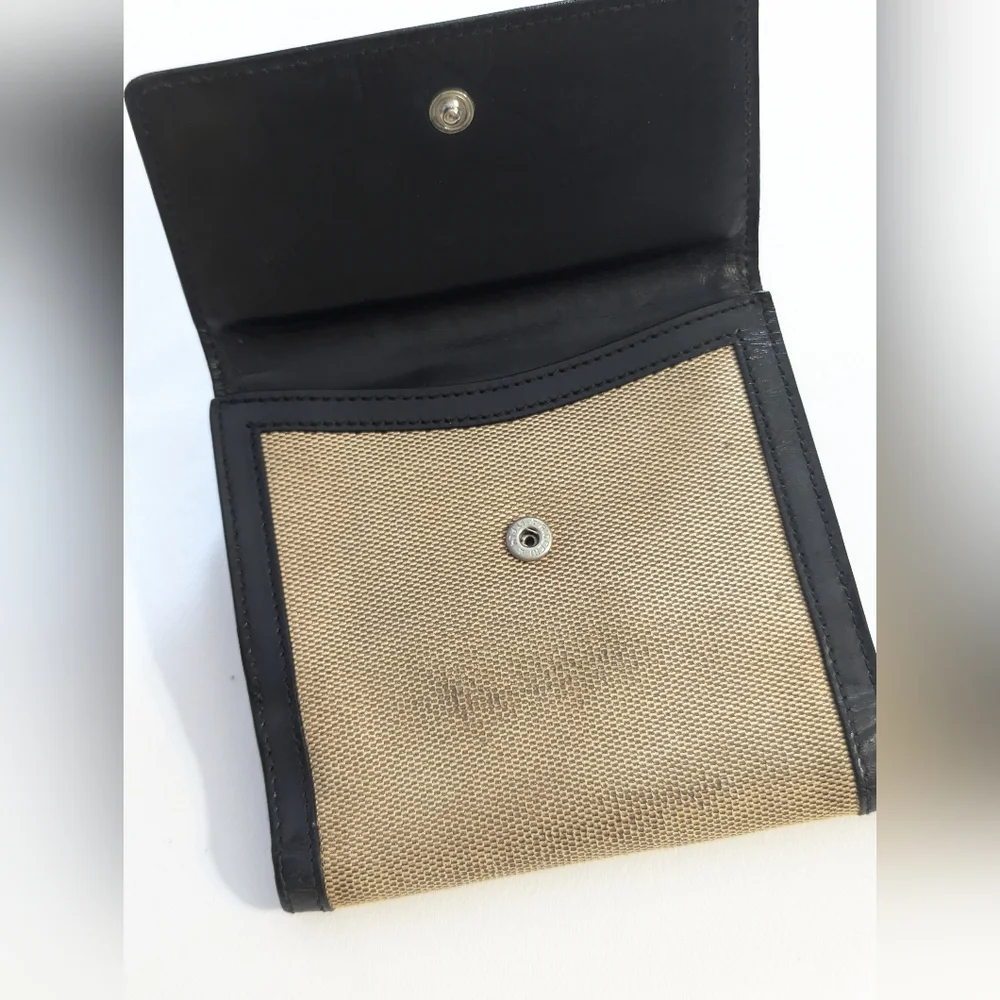 Gucci Vintage Leather & Canvas Wallet - Picture 5 of 12